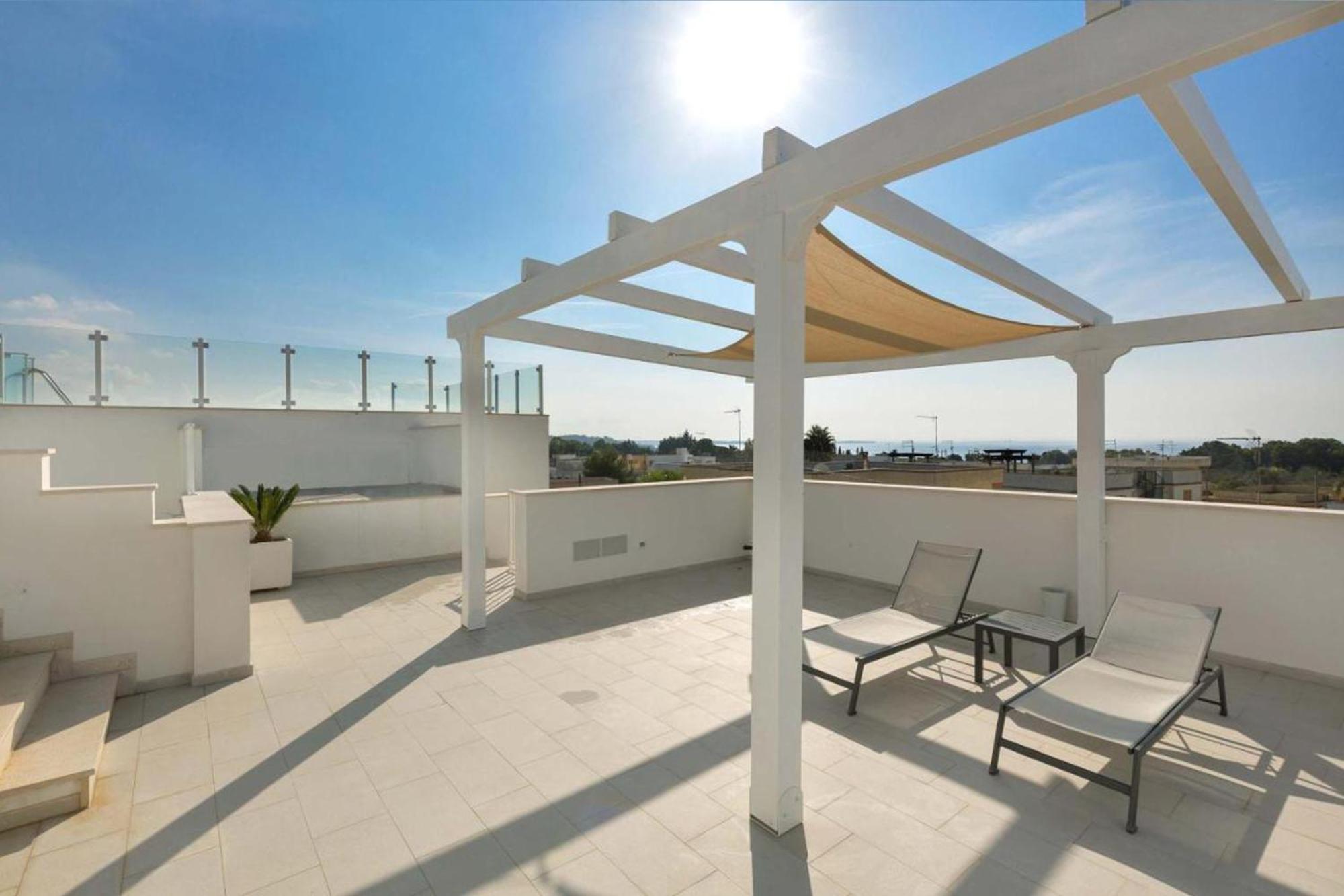 Appartamento Piscina Panoramica Vista Mare - Wifi - Ac Int 9 Santa Maria al Bagno Esterno foto